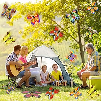 LOMIMOS 20PCS Flying Butterfly, Magic Wind Up Butterfly Toy Gift for Kids  Surprise Explosion Box Wedding Birthday Party Book Greeting Card(20 Styles)