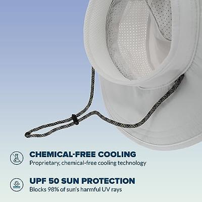 ARMORAY Cooling Boonie Bucket Hat - Wide Brim Adjustable Sun Hats for Men  and Women - White - Yahoo Shopping