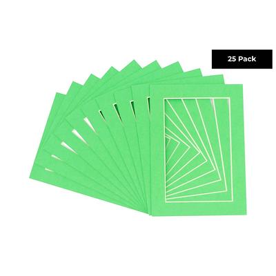 12x18 Mat for 11x14 Photo - Bright Green Matboard for Frames