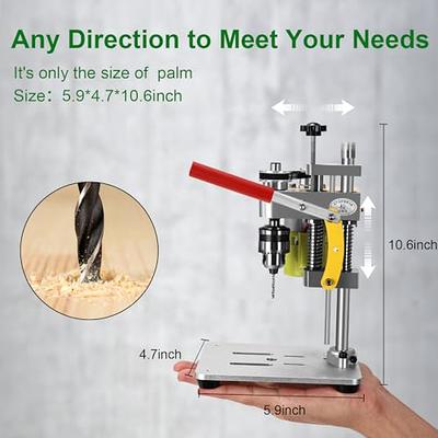 Mini Bench Drill Press, LAKIX Small Benchtop Drill Press High Precison, Low  Noise, Compact Size Desktop Drilling Machine, 7-Speed B10 Chuck for  Handicraft, DIY Jewelry Making, Metal Wood Working - Yahoo Shopping