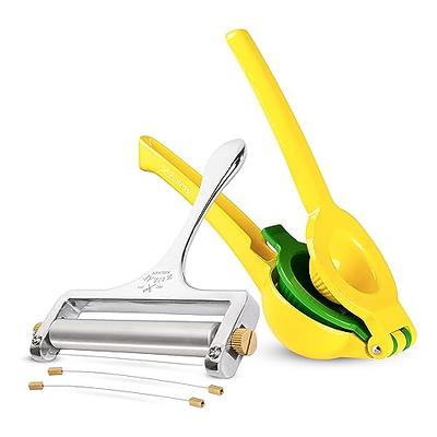 HEVOL Adjustable Mandoline Slicer, 5 in 1 Stainless Steel Food Slicer with  Extra Brush & Cut-Resistant Gloves, Vegetable Chopper Julienne Slicer for