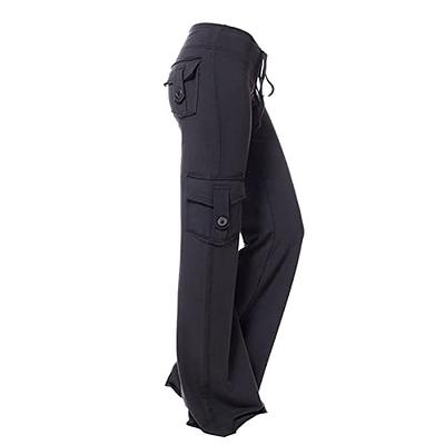 G4Free Yoga Pants Women Wide Leg Capris Loose Flowy Casual Pants High Waist  Dress Crop Pants with Pockets(Cameo,M,21) - Yahoo Shopping