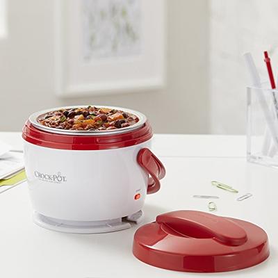 Travel Mini Crock Pot Lunch Crock Food Warmer, Pink, 20 Ounce,  Dishwasher-Safe