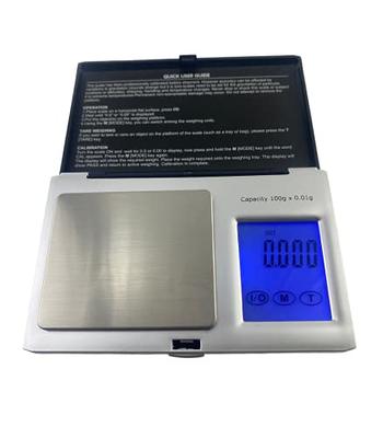 Digital Gram Scale 500g 0.01g Food Scale, High Accuracy Kitchen Scale,  Multifunctional Stainless Steel Mini Pocket Scale with LCD Display Tare  Features, Silver 