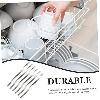 6pcs/set Kitchen Countertop Dish Drainer And Drying Rack Organizer