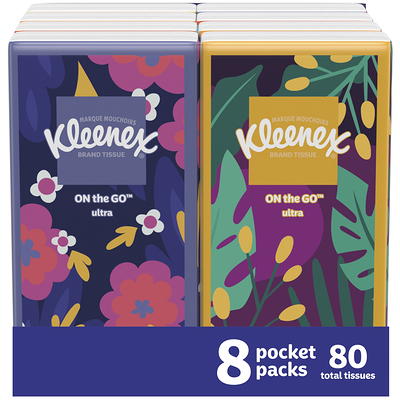 Kleenex Ultra Soft Facial Tissues, 2 Flat Boxes, 110 White Tissues per Box,  3-Ply (220 Total)