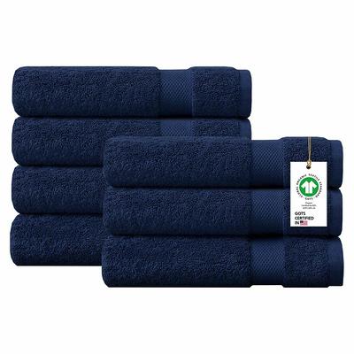 Delara Feather Touch Quick Dry Pack of 7 Insignia Blue Solid 650