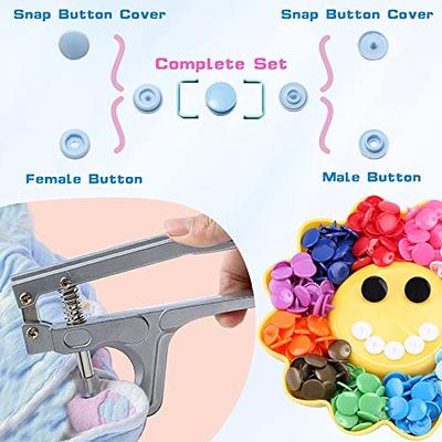 EuTengHao Plastic Snap Buttons No-Sew Snap Fasteners T5 Snaps Tool Kit with  Snaps Pliers Glossy Round Resin Buttons Fasteners for Clothing Sewing,Rain  Coat,Bibs,Diaper,Bibs,Clothes(10 Colors,200Sets) - Yahoo Shopping