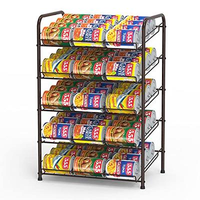 MOOACE Can Rack Organizer, 2 in 1 Can Storage Dispenser for 72 Cans, Can  Organizer for Pantry Kitchen Cabinet, White - Yahoo Shopping