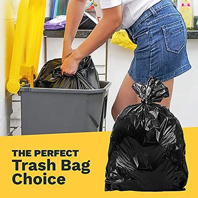 55 Gallon Trash Bags, Black, 22 x 16 x 58, 100 Per Case