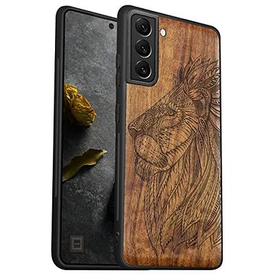  Carveit Wood Case for Galaxy S22 Ultra Case 2022