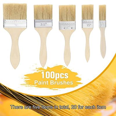 Pro Grade - Chip Paint Brushes - 36-Pack - 2 Inch Chip Brush for Paints,  Stains, Varnishes, Glues, & Gesso