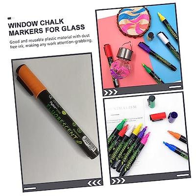 8Pcs Assorted Colorful Liquid Chalk Pen Markers Dust-Free Erasable White  Chalkboard Highlighter Non-Toxic Wet Erase Drawing Pens Fine Tip  Handwriting