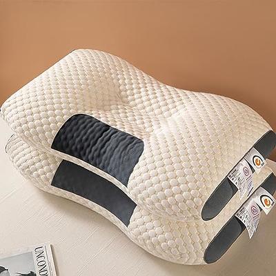 1pc Knitted Pillow Cervical Spine Protection, Sleep Massage Pillow Core,  Household Pillow Moisture Absorption Breathable Antibacterial Bedding  Pillow