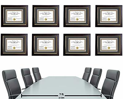 Creative Picture Frames 12x15 Mahogany Diploma Frame with Gold Rim