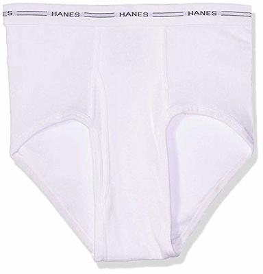 Hanes Ultimate Big Men's Cotton Briefs Underwear Pack, Assorted Solids,  6-Pack (Big & Tall Sizes)