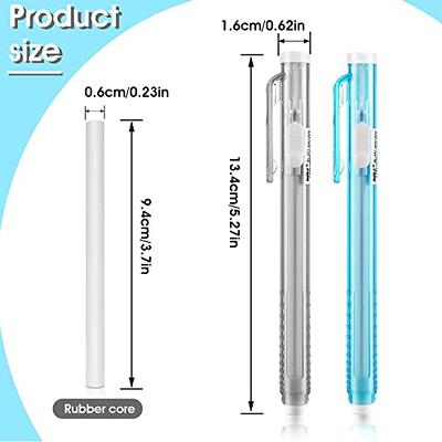 Pangda 10 Pieces Retractable Mechanical Eraser Pen, Pen-Style Erasers  Pencil Click Big for Drawing, Art, Drafting, Sketching Adults, Kids Office