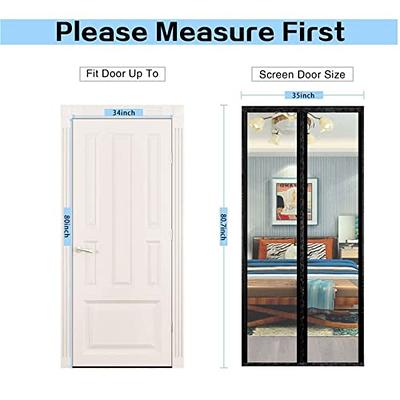 Insulated Door Curtain, Thermal Magnetic Self-Sealing Door Screen Winter  Stop