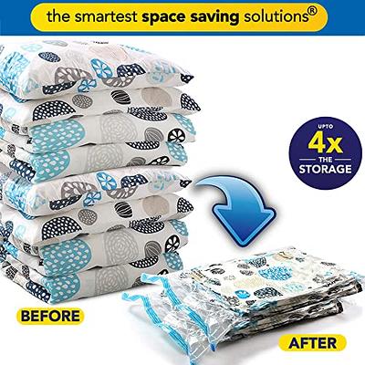 Smart Storage Vacuum Storage Bags, 16 Pack Space Saver Bags for Clothes,  Pillows & Bedding, Travel Luggage | Vacuum Seal Storage Bags