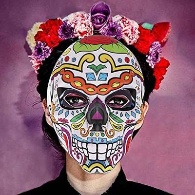 RODASON Day of The Dead Sugar Skull Mask Halloween Mask Masquerade