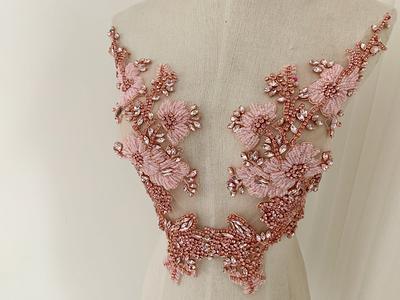 Gold Hand Crafted Rhinestone Applique For Dress & Dance Costume, French  Bead - Yahoo Shopping