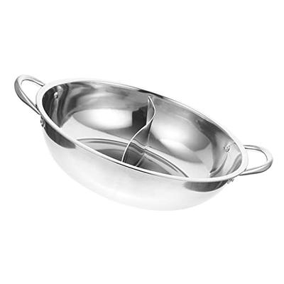 Shabu Shabu Hot Pot 12 Stainless Steel Pot Dual Side Divider with