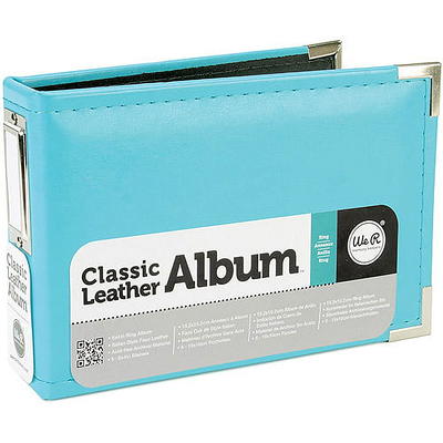 We R Classic Leather D-Ring Album 12x12 Aqua