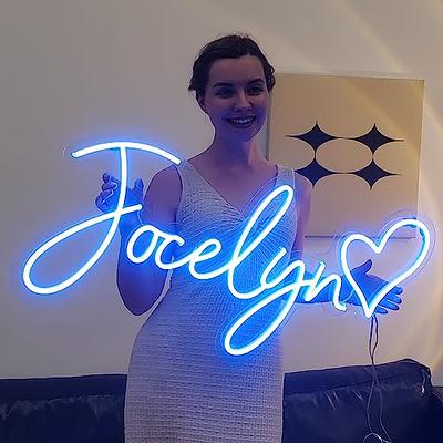 Custom Neon Signs for Wall Decor, Large Neon Name Sign Personalized Neon  Sign for Bedroom Wedding Birthday Party, LED Neon Sign Customizable Wall  Backdrop Kids Gift Dorm Beauty Bar Business Light 