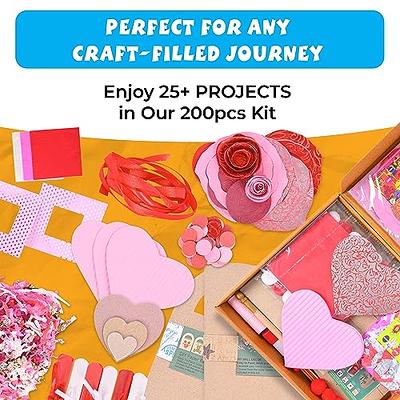 KIZZYEA Valentines Day Craft Kit for Kids 28 Packs Gifts Cards - Scratch  Art Rainbow Scratch Heart Shape Hang Tags - Valentine Crafts & Art for Kids