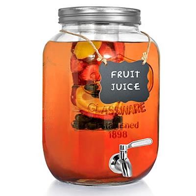 Mason Jar Glass Drink Dispenser (2 Gallon)