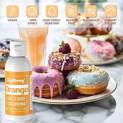 Gel Food Coloring - 80ml Orange Flavorless Gel Based Food Color Dye,  Vibrant Edible Concentrated Food Coloring for Cake Cookie Decorating,  Easter Egg, Icing, Fondant, Baking, Macaron - 2.71 Fl.Oz Bottles - Yahoo  Shopping