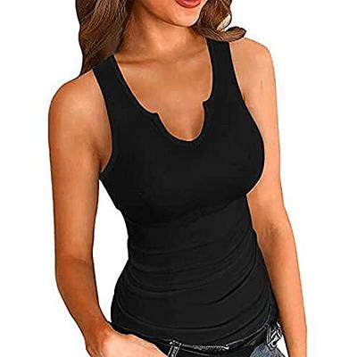 Womens Slim Fit Tank Tops Crop Tanks for Women Woman Tops Summer Shirts Daily  Deals of The Day Prime Today Only Lightning Deals of Today Clearance  Warehouse Today Only Clearance Black 