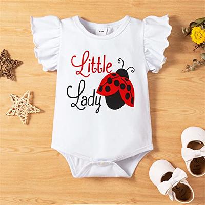 PATPAT Baby Girl Clothes Newborn Infant Girl Ruffle Romper Shorts with Headband  Baby Girls Outfit Set 3Pcs Ladybug 6-9 Months - Yahoo Shopping