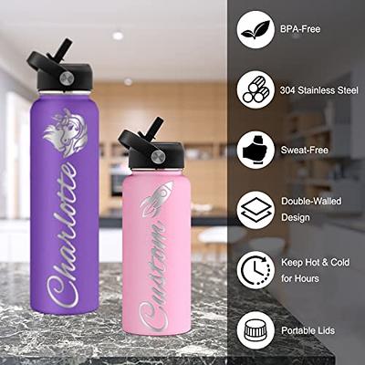 ARTSMADE Personalized Water Bottles for Kids w/Name, Custom Stainless Steel  School Sports Water Bottles - Vacuum Insulated,Ring Handle, Customized Boys Girls  Water Bottles (Name-Texture design) - Yahoo Shopping