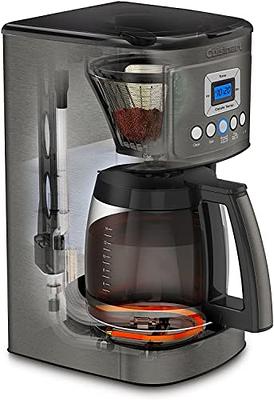 4-cup Coffee Maker Black with Glass Carafe