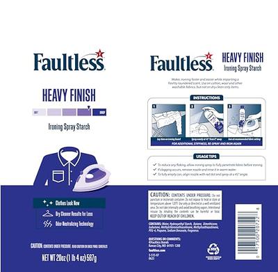 Faultless Heavy Finish Ironing Spray Starch - Fabric Care