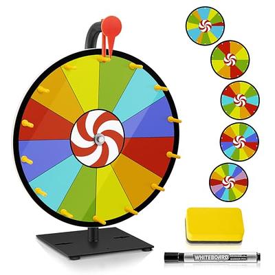 Hooomyai 12 Inch Heavy Duty Spinning Wheel with 12 Slots Color Tabletop  Prize Wheel Spinner with Sta…See more Hooomyai 12 Inch Heavy Duty Spinning