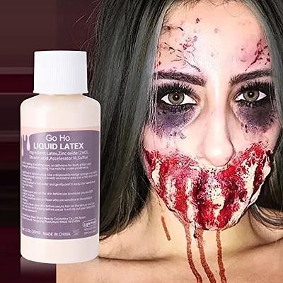 Go Ho Liquid Latex SFX Makeup(1 oz),Halloween Monster Zombie Makeup,Quick  Drying Multi-Purpose Liquid Face Paint for Scar Wound Peeling Skin Wrinkles  Stipples Burns Blisters,Light Flesh - Yahoo Shopping