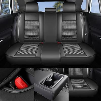 PU Leather Car Seat Covers 5 Seats Car Seat Cushion Full Set Universal Fit