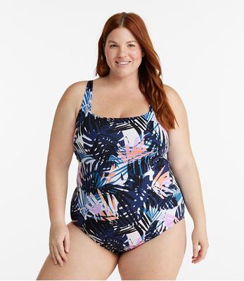 Women's BeanSport® Swimwear, Squareneck Tanksuit, Print