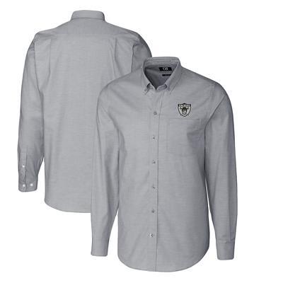 San Francisco Giants Cutter & Buck Big & Tall Stretch Oxford Long Sleeve  Button-Down Shirt - Charcoal