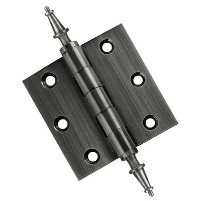 RELIABILT 3-1/2-in H x 5/8-in Radius Matte Black Mortise Interior Door  Hinge (3-Pack)