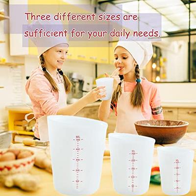 3 PCS Silicone Flexible Measuring Cups,Melting Cups for Epoxy Resin,Butter,Chocolate  and More,2 Cup&1 Cup&1/2 Cup,Squeeze and Pour Silicone Measuring Cup with  Marking Ounce/ML - Yahoo Shopping