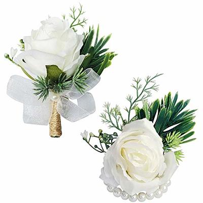  CASDRE Bride Wedding Wrist Corsage Bridal Hand Flower