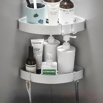 Corner Shower Caddy, Aluminum Bathroom Storage Rack, Wall Mounted