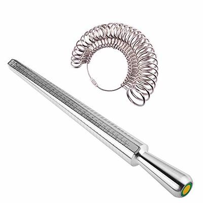 Ring Sizer Measuring Tool,aluminum Ring Mandrel And Finger Gauges (metal Ring  Sizer Tool Set)$ring Mandrel Sizer Metal Jewelry Measure Size 1-15