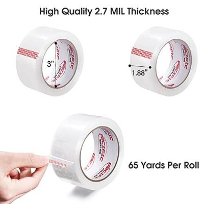 Heavy Duty Clear Wide Packing Tape - 3 Inch Wide -Acrylic Adhesive- 2.7mil