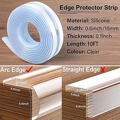 Edge Protector Baby Proofing Corner Protectors Clear Corner Guards Silicone  Child Safety Edge Covers Bumper for Table, Cabinets, Crib, 6.6 ft x 0.6