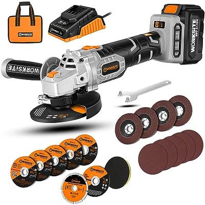 BENTISM Cordless Angle Grinder Kit For 4-1/2'' 9000 rpm, Cordless Electric  Grinder Power with 20V Fast Charger for Cutting, Polishing, Grinding, Rust  Removal 