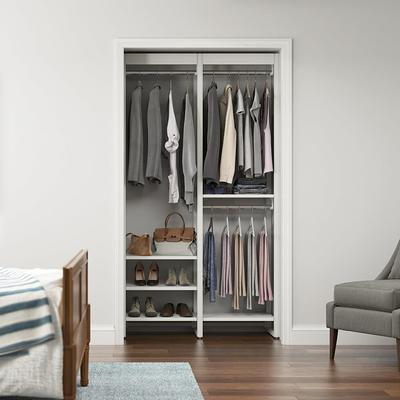 SimplyNeu 14 in. W D x 25.375 in. W x 84 in. H Seashore Grey Shoe Storage  Tower Wood Closet System SNT4-CG - The Home Depot